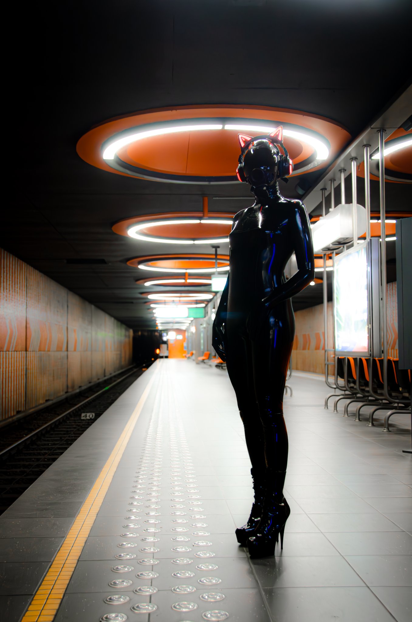 Portrait de Galante en latex